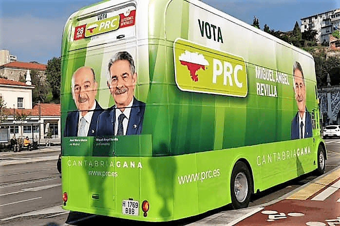 El Movilbus inglés ayuda al PRC de Revilla a ganar las elecciones.